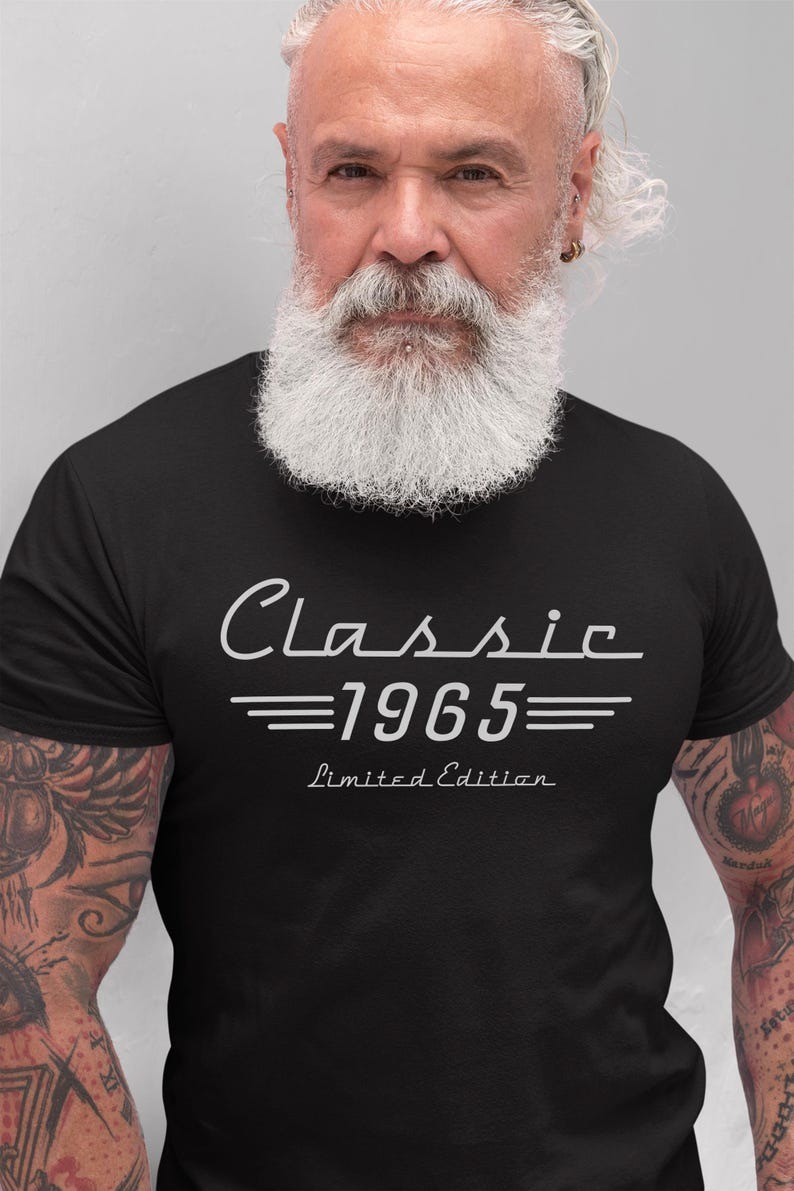 60. Geburtstag Autoliebhaber Geschenk für Ihn, Retro Autobesitzer Shirt, Oldtimer 1965 Me... - Bild 2 von 20