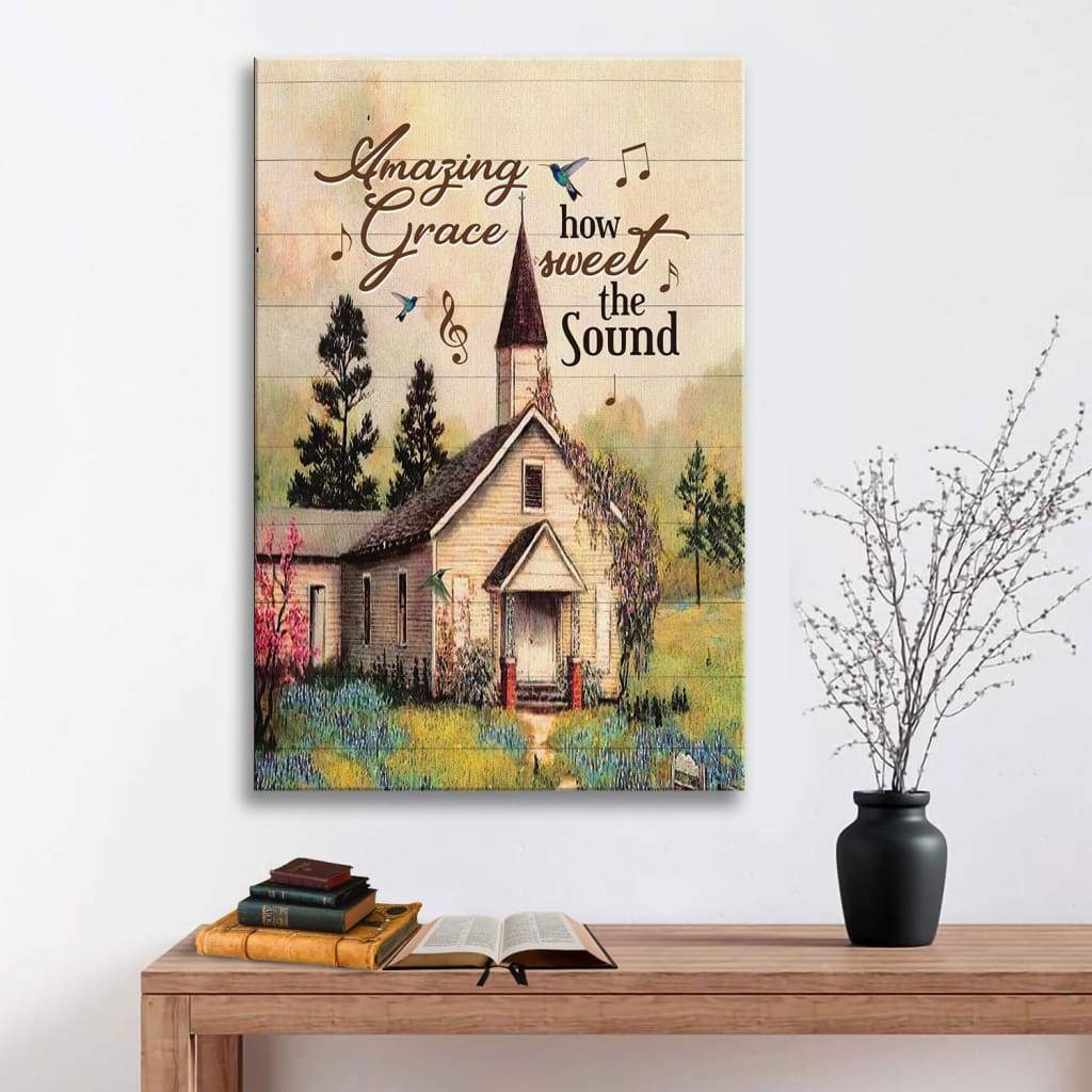 Amazing grace how sweet the sound Poster, Canvas wall art - Bild 2 von 11