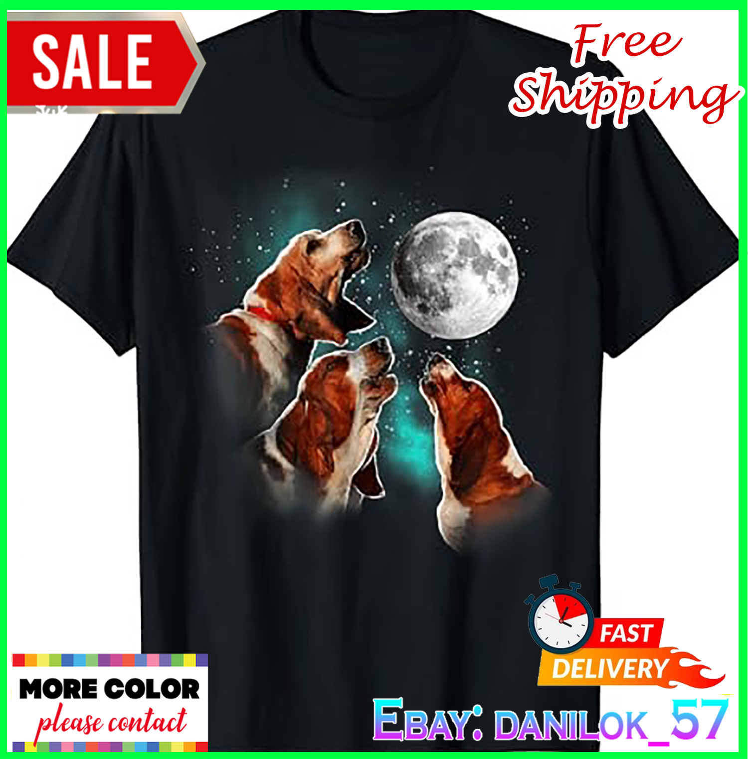 Basset Hound Lover, Dog Lover, Basset Hound T-Shirt - Picture 2 of 14