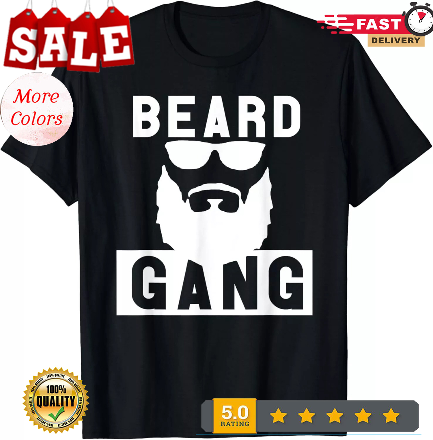 Beard Gang beard and mustache Men Gift Unisex T-Shirt | eBay