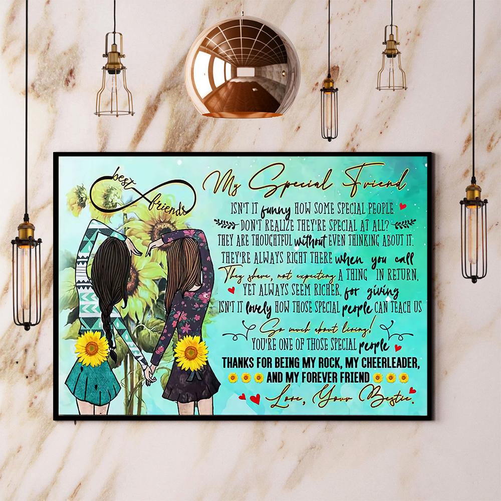 Best Friend My Special Friend My Forever Friend Paper Poster No Frame Matte …