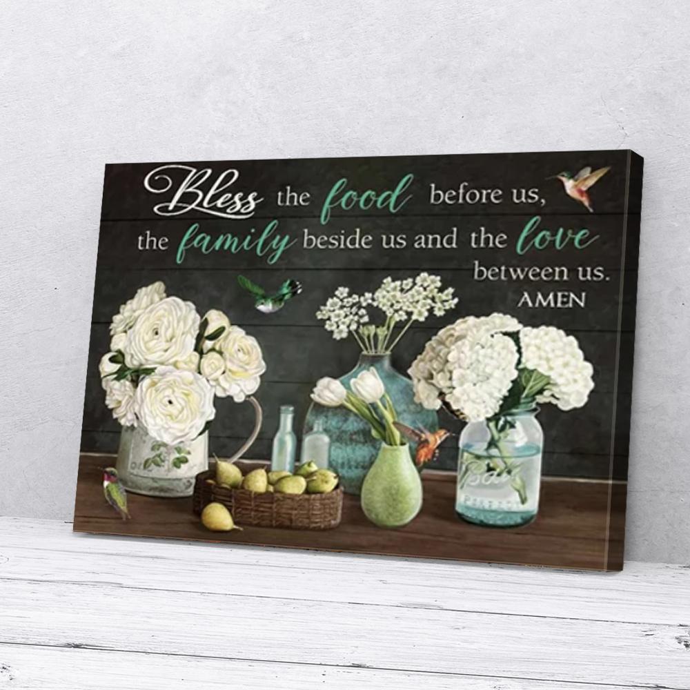 Bless For Us Hummingbird Family Matte Poster, Canvas Wall Art - Picture 2 of 11