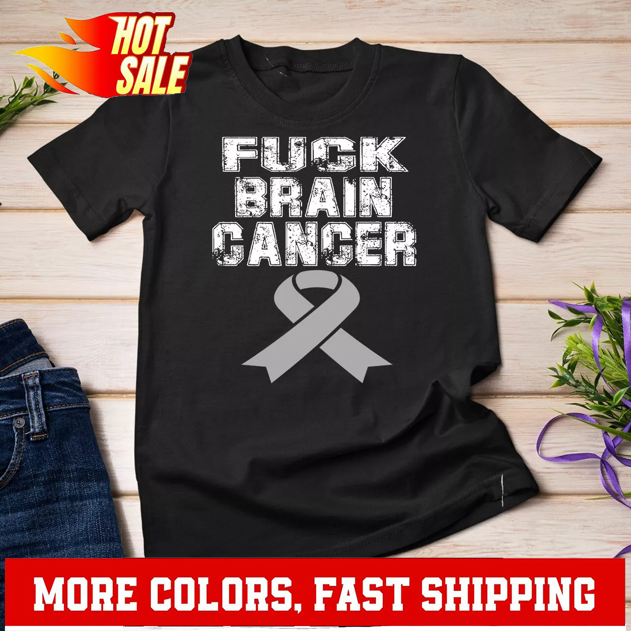 Brain Cancer Survivor Awareness Unisex T-Shirt - Bild 2 von 14
