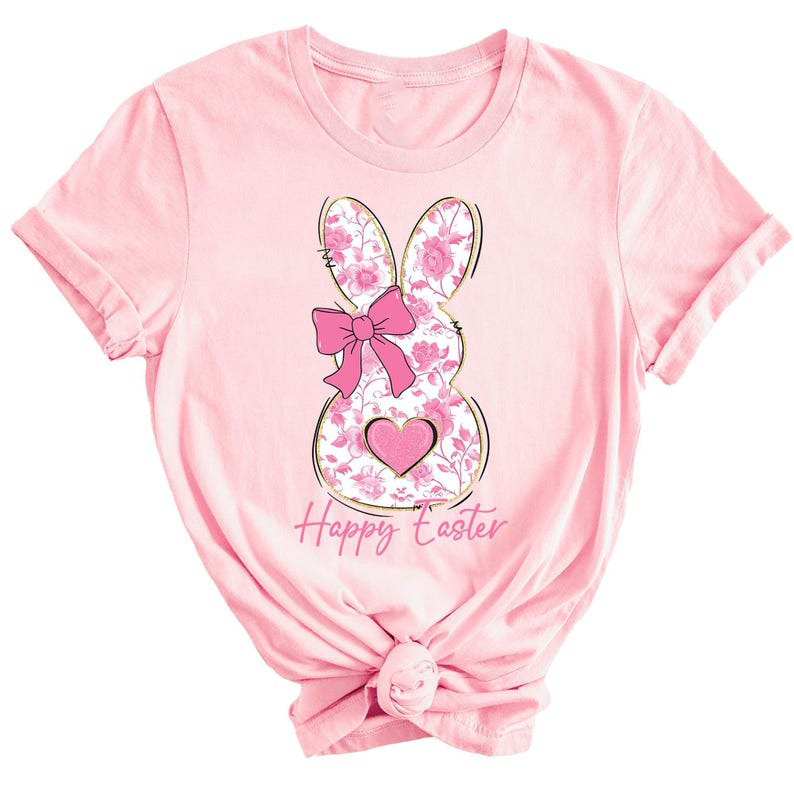 Bunny Ears Shirt, Cute Bunny Sweatshirt, Rabbit Tee, Happy Easter Day Gift, C... - Picture 2 of 20