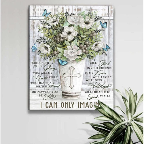 Butterfly Poster Wall Art – I Can Only Imagine, Wall Art Decor, Poster Wall A…