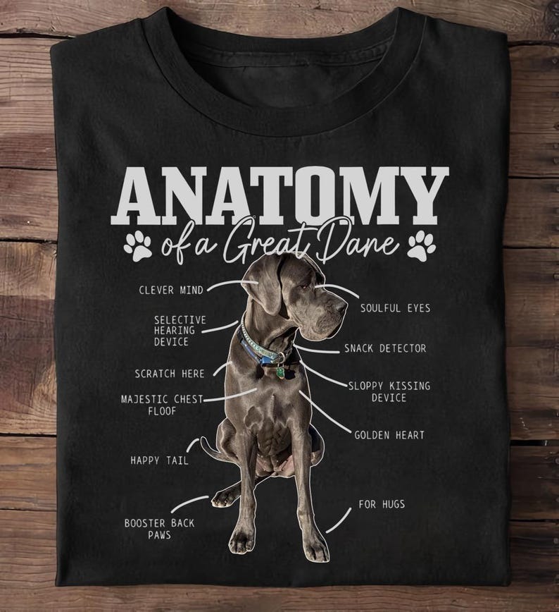 Individuelle Anatomie einer Dogge lustig süß Hund Mama Papa Dogge - Geschenk für D... - Bild 2 von 14