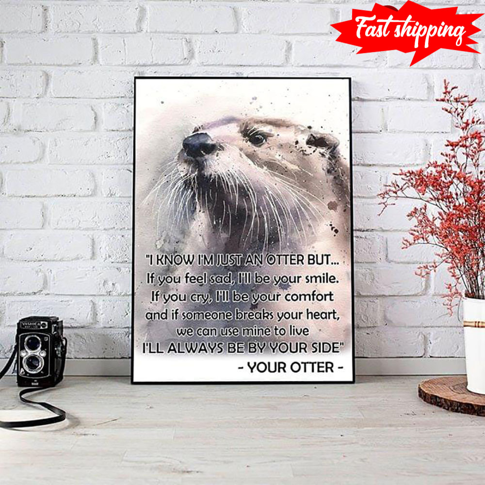 Süßer Otter Ich weiß, ich bin nur ein Otter, aber wenn du traurig bist, werde ich dein Lächeln sein... - Bild 2 von 11