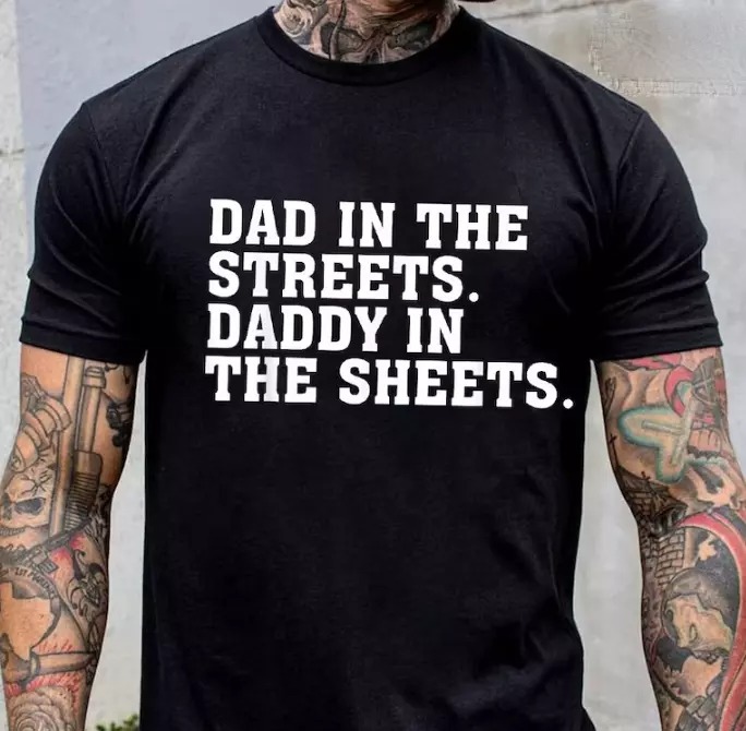 Papa auf der Straße Papa in den Laken Shirt, lustiges Herren Geschenk für Vater, Ehemann - Bild 2 von 20