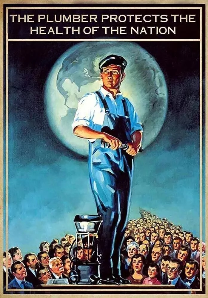 Dekoration Zimmer Klempner Sanitär schützen die Gesundheit der Nation Poster, Ca... - Bild 2 von 11