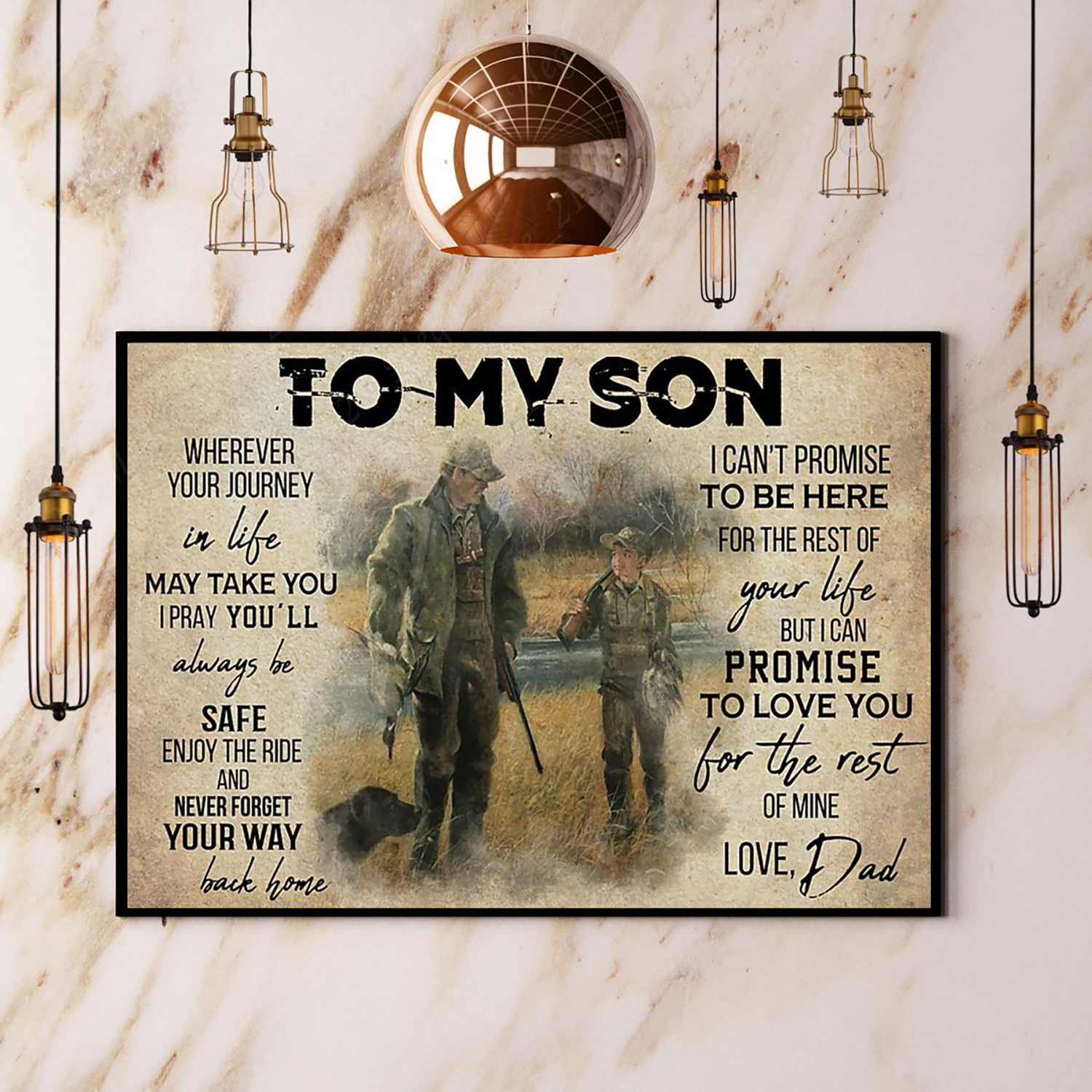Duck Hunting Dad To My Son Promise To Love You For The Rest Of Mine Paper Pos…