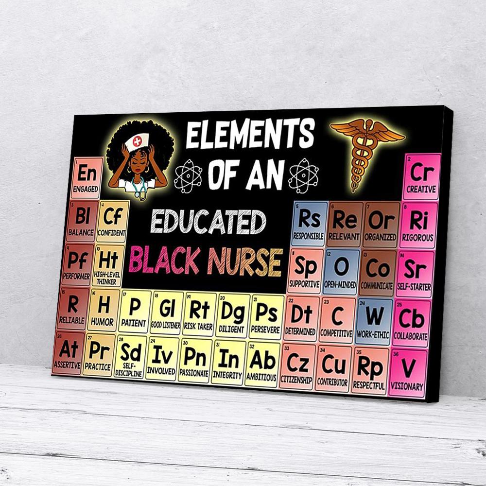 Póster mate Elements Of An Educated negro enfermera, arte de pared en lienzo - Imagen 2 de 11