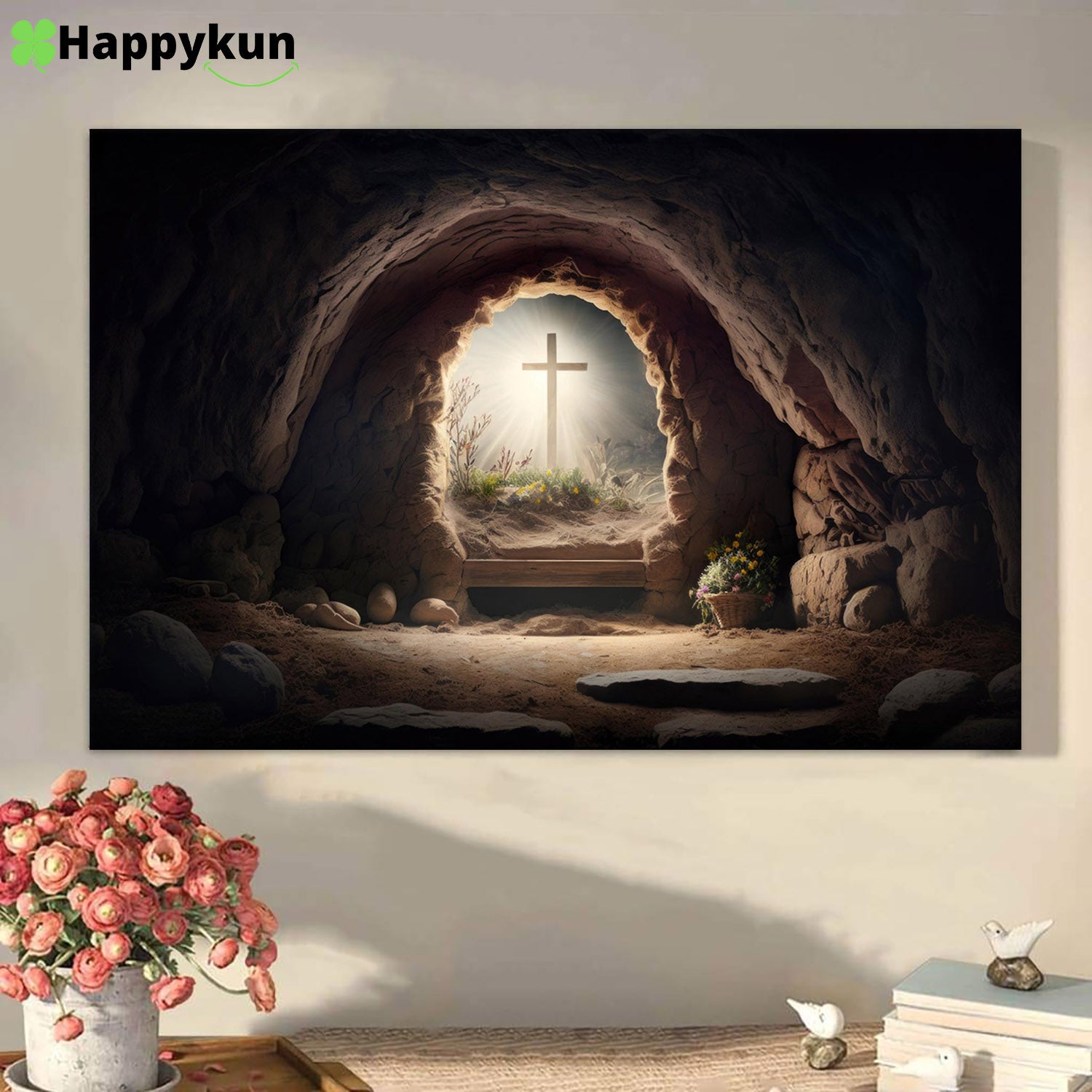 Empty Tomb Jesus Christ Easter Canvas Pictures - Faith Art - Christian Canvas... - Picture 2 of 11
