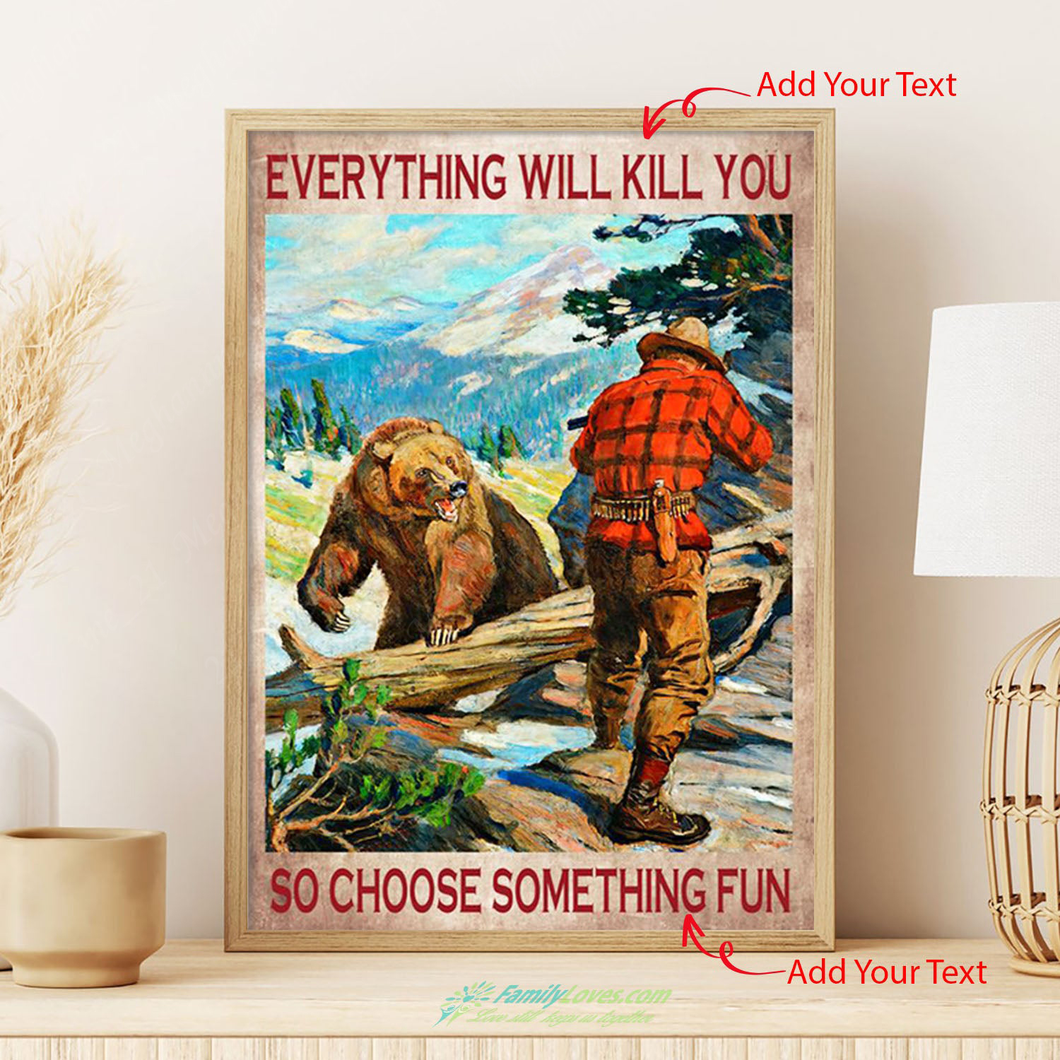 Everything Will Kill You So Choose Somethings Black For Painting Poster Deco…