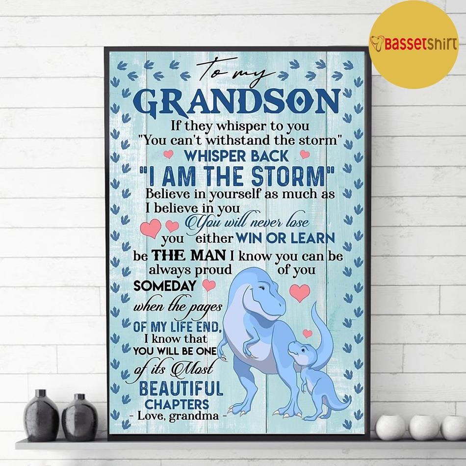 From grandma to my grandson if they whisper to you poster - Zdjęcie 2 z 7