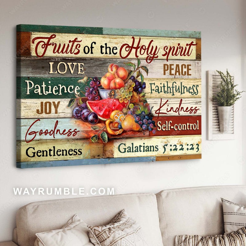 Fruit painting, Inspirational quote, Bible verse, Fruits of the Holy Spirit -…