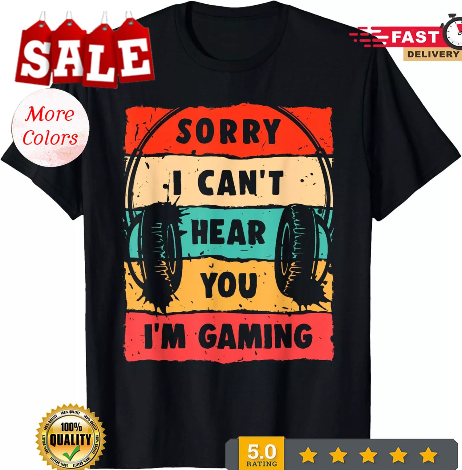 Funny Gamer Shirt for Teens Boys Men Video Gaming T-Shirt - Picture 2 of 14