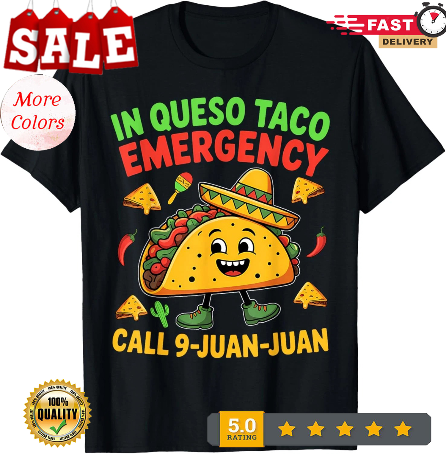 Funny Saying Meme Cinco De Mayo Mexican Taco Fiesta Party T-Shirt - Picture 2 of 20