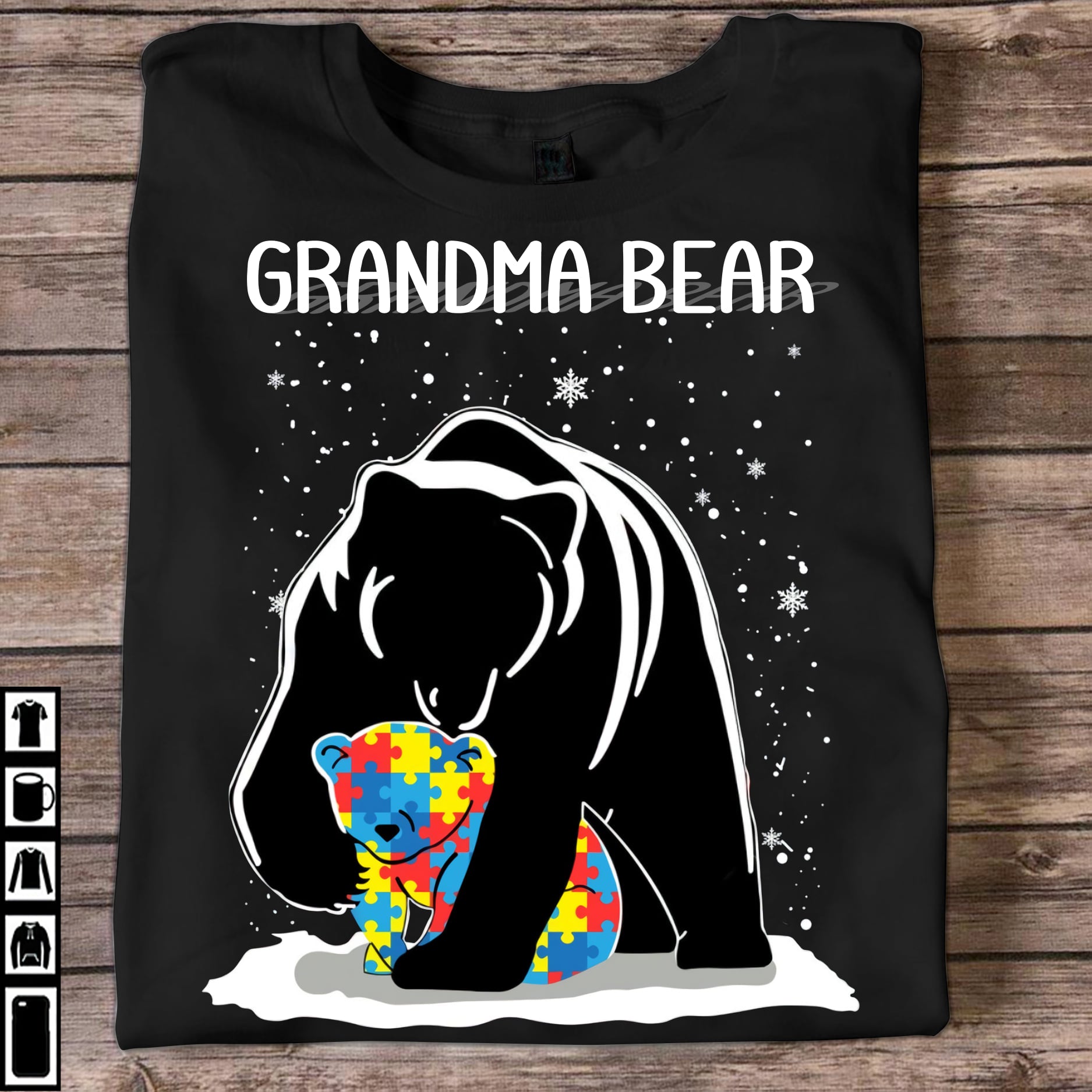 Grandma Bear Autism Awareness Shirt, Autism Awareness month, Autistic Child G... - Picture 2 of 20