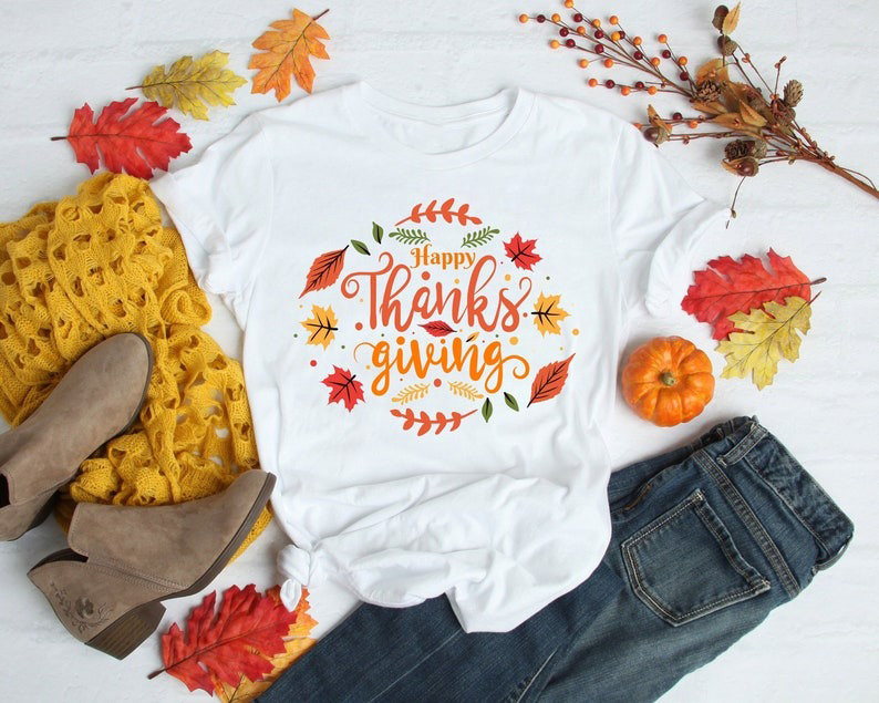 Happy Thanksgiving Shirt, Thanksgiving Tee, Family Thanksgiving Shirts, Thank…
