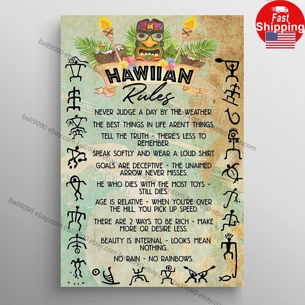 Hawaiian Rules Funny Gallery Prints