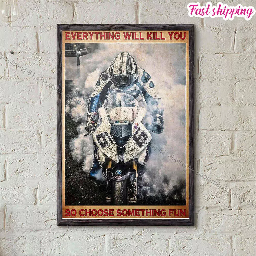 Isle Of Man Tt Everything Will Kill You So Choose Something Fun Poster Prints…
