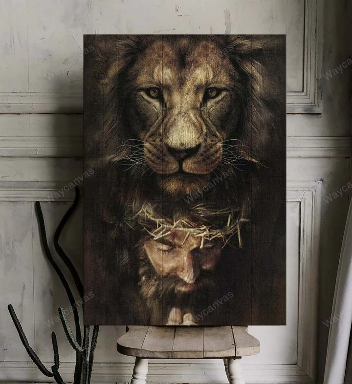 Jesus Painting, Lion Of Judah – Jesus Portrait Poster Prints, Wall Art_3386