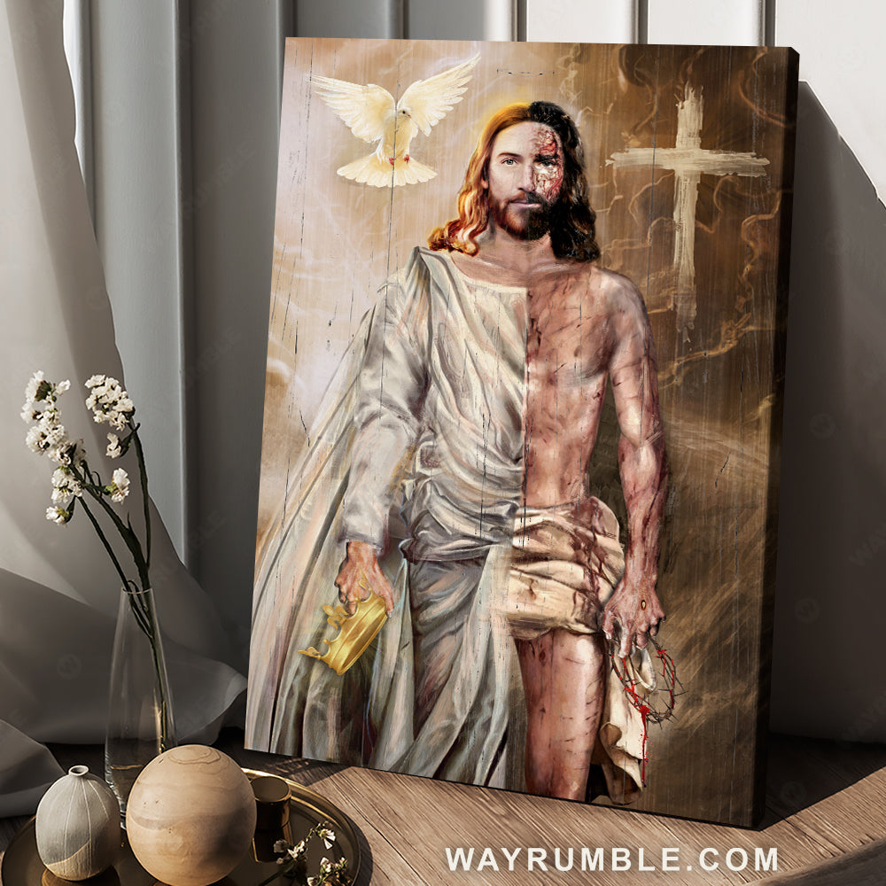 Jesus painting, The return of Jesus - Jesus Portrait Canvas Prints, Wall Art_... - Picture 2 of 11
