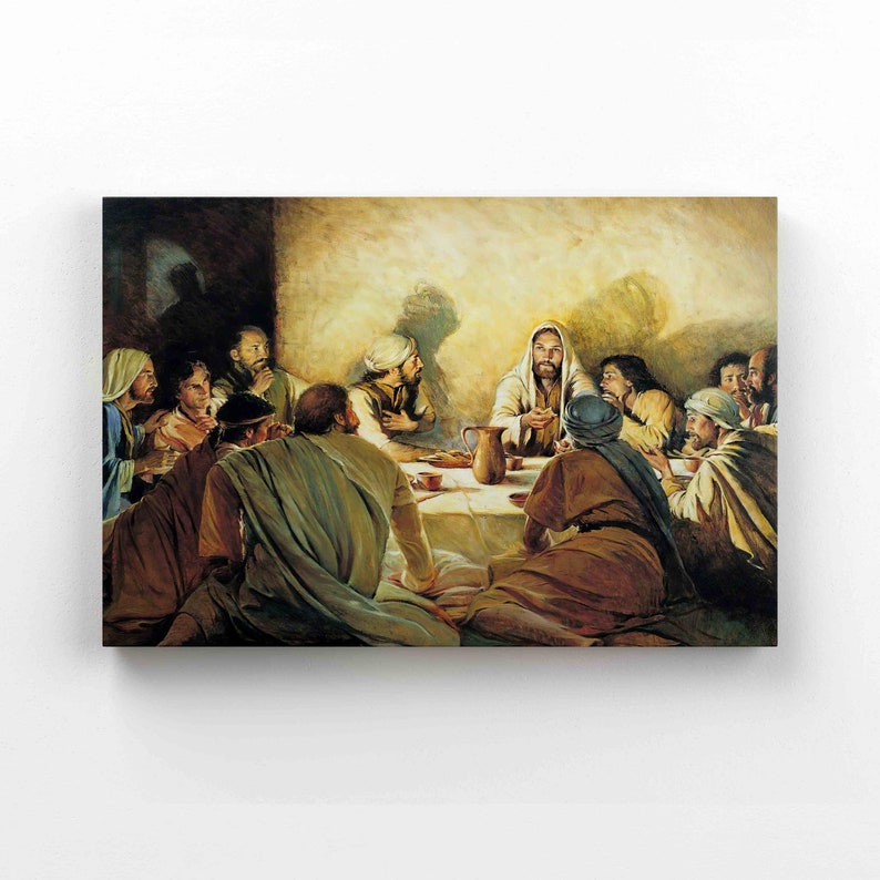 Last Supper Painting Canvas God Canvas Jesus Canvas Christmas Canvas_7782 - Picture 2 of 11