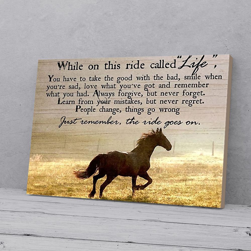 Life Calling Horse Matte Poster Wall Art