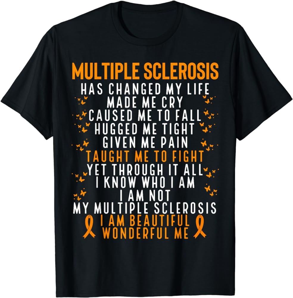 Multiple Sclerosis Warrior T-Shirt - Fight Ms Multiple Sclerosis Warrior T-Shirt - Fight Ms