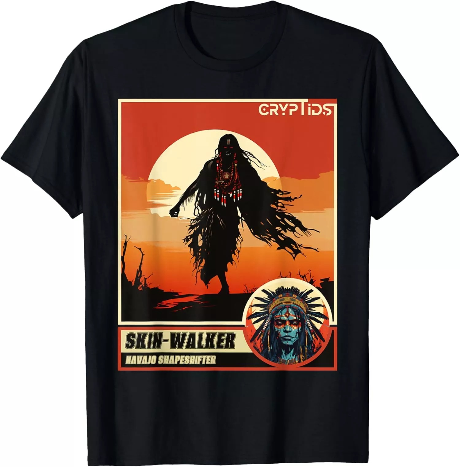 NEW LIMITED Native American Folklore Cryptid Skinwalker T-Shirt - Picture 2 of 14
