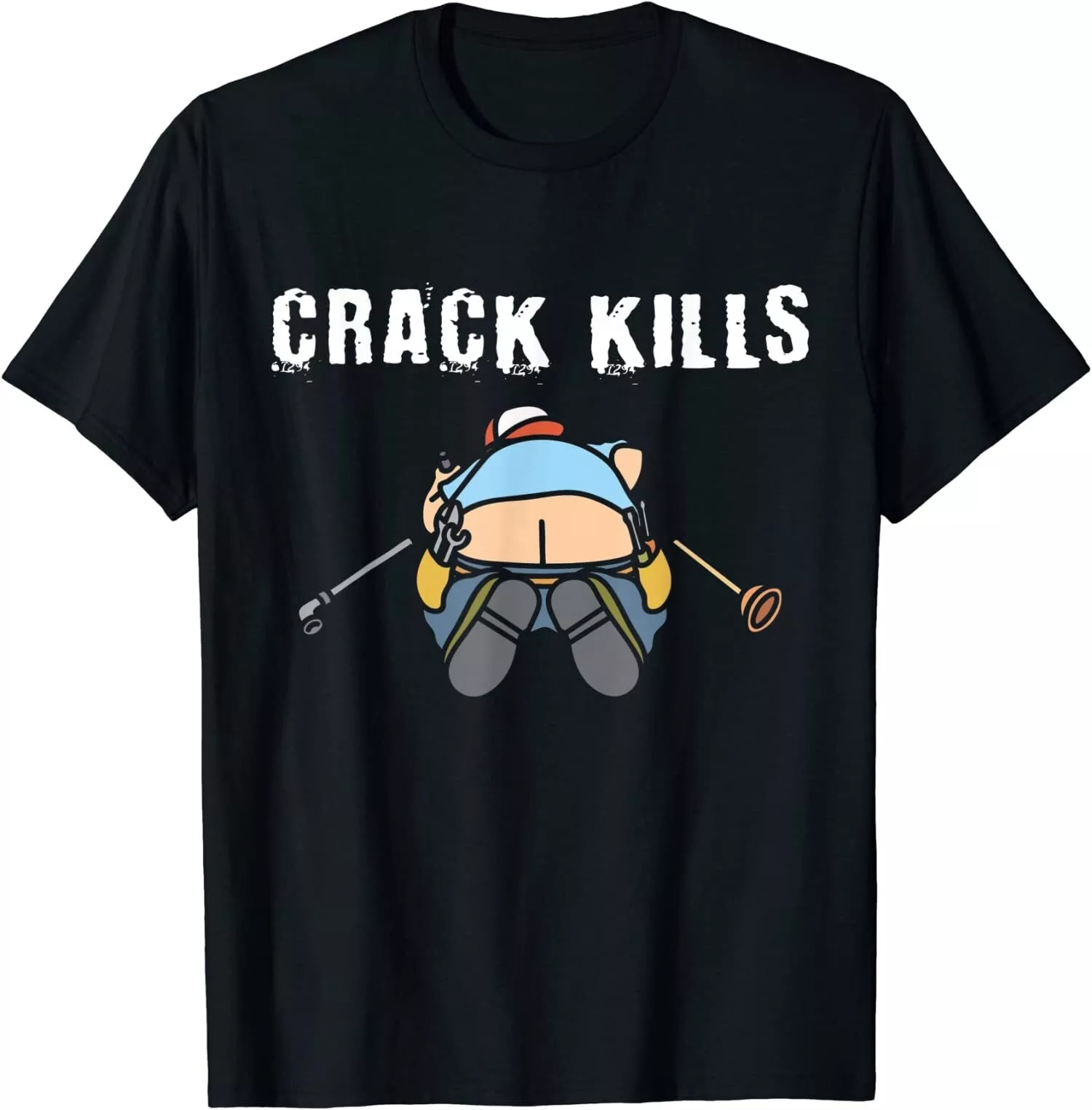 NEW LIMITED Plumbers Crack Construction Worker Cleavage - Plumber T-Shirt - Picture 2 of 14