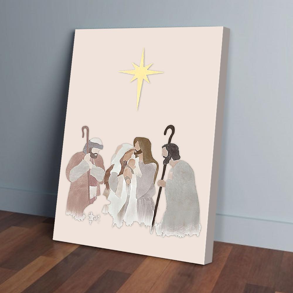 Nativity Scene Jesus Matte Poster
