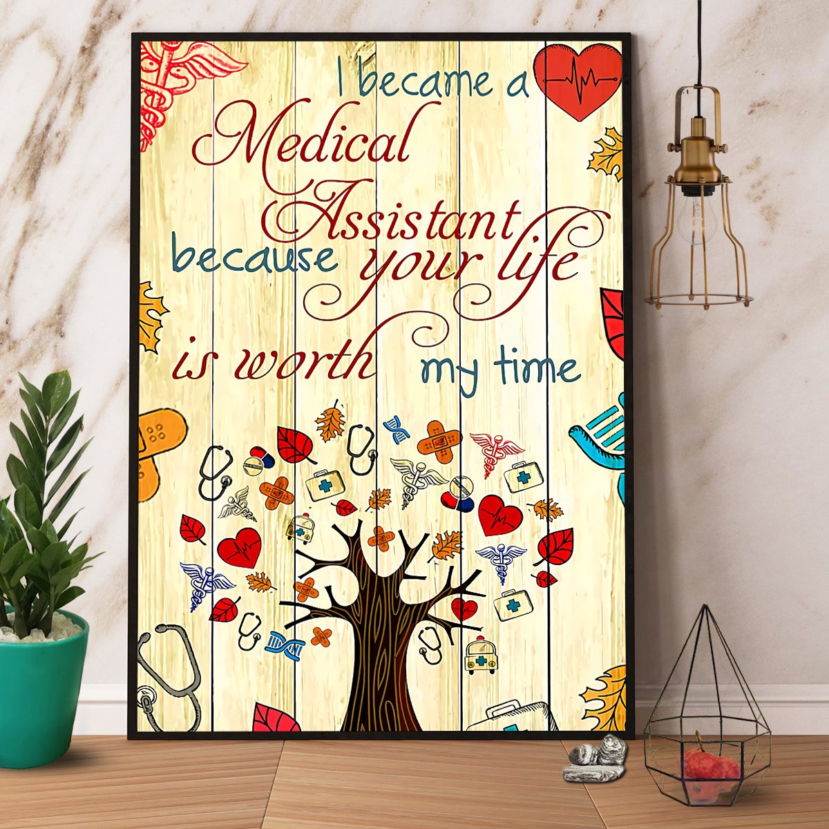 Nurse I Become Medical Assistant Your Life Is Worth My Time Paper Poster No F…