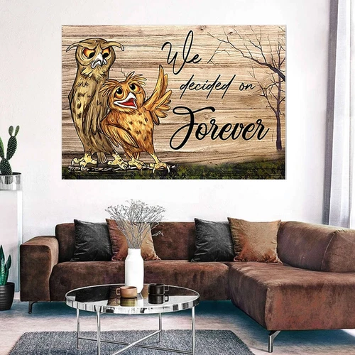 Owl Horizontal Poster – We Dicided On Forever_7148