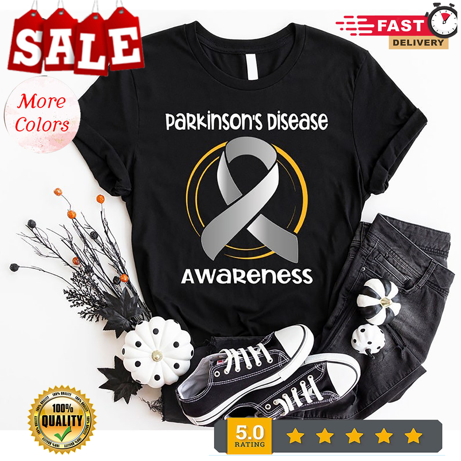 Parkinson’s Disease Awareness Shirt, Parkinsons Disease Support Shirt, Parkin…