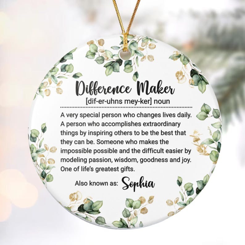Unbrand Difference Maker Ornament - Thumbnail 2