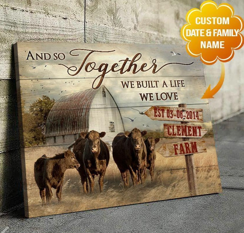 Personalized Name Text , Poster Farm Cattle Wall Print Art Decor - Family |  eBay