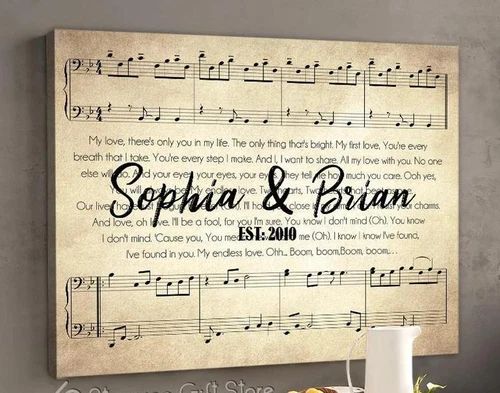 Personalized Name Text – , Poster – And Music Song Lyrics , Poste… 2