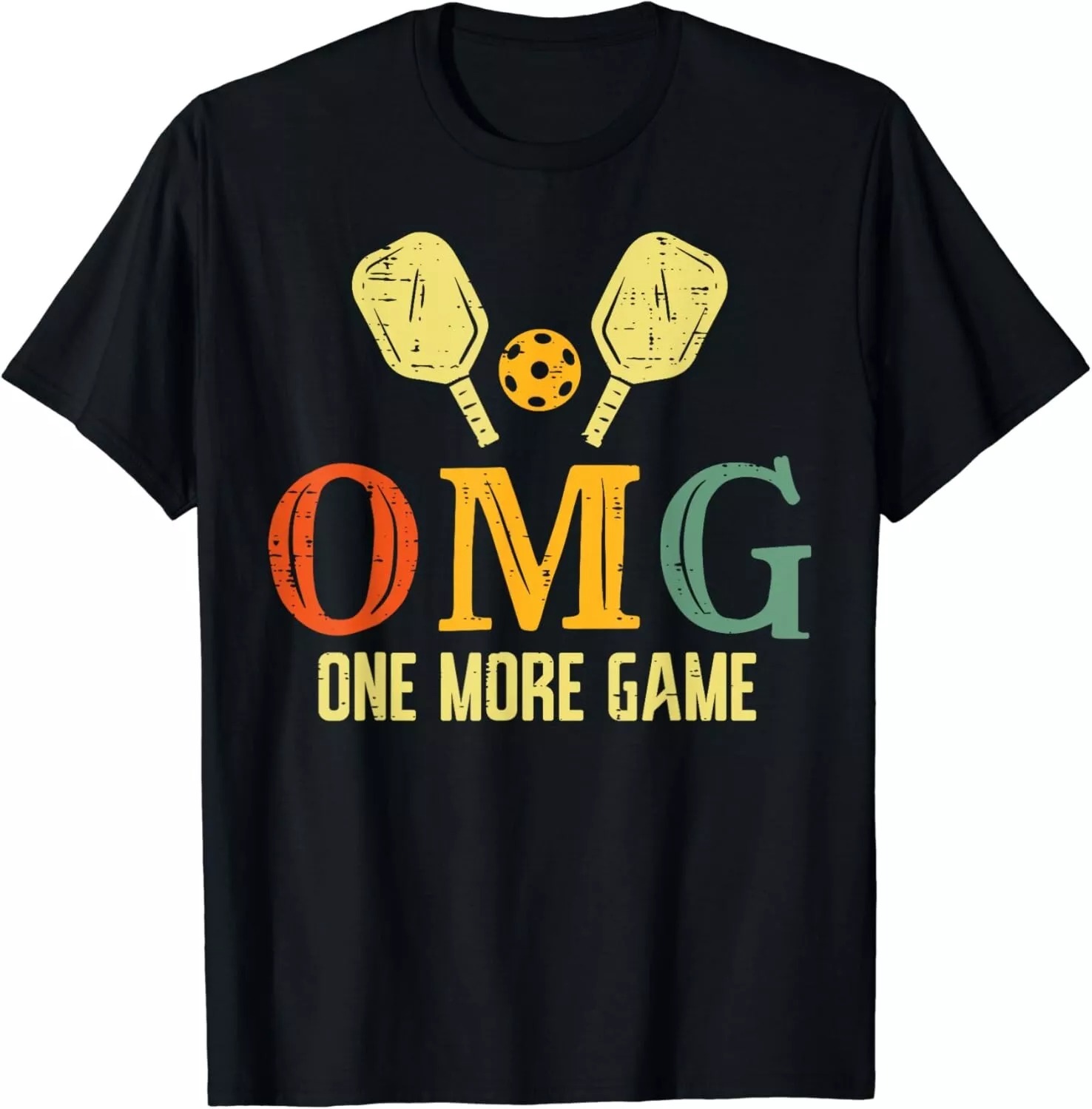 Pickleball OMG One More Game Pickle Ball Sports Men Women Gifts Unisex T-Shirt
