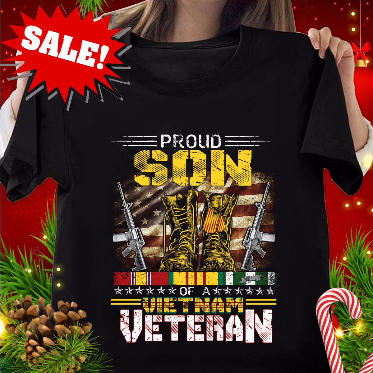 Proud Son Of A Vietnam Veteran T-Shirt - Picture 2 of 14