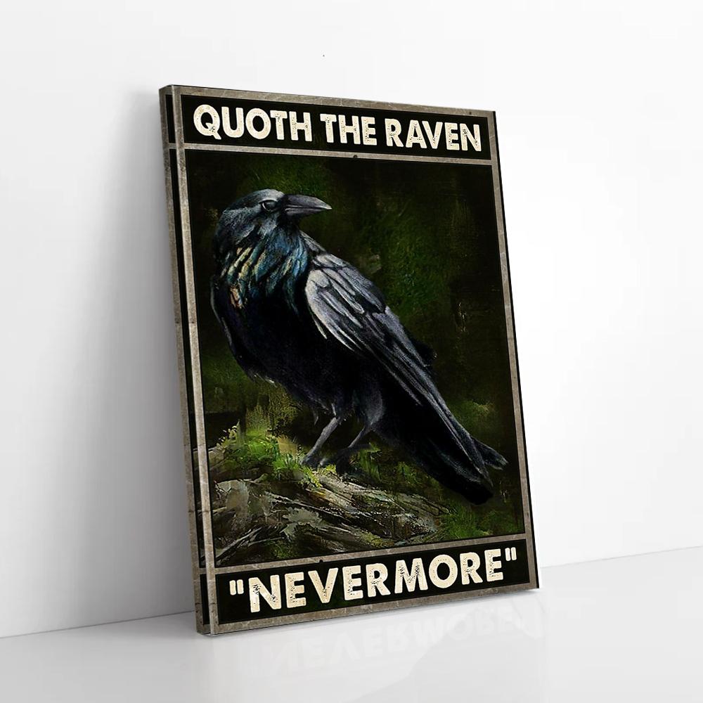 Quoth The Raven Nevermore Matte Poster Wall Art