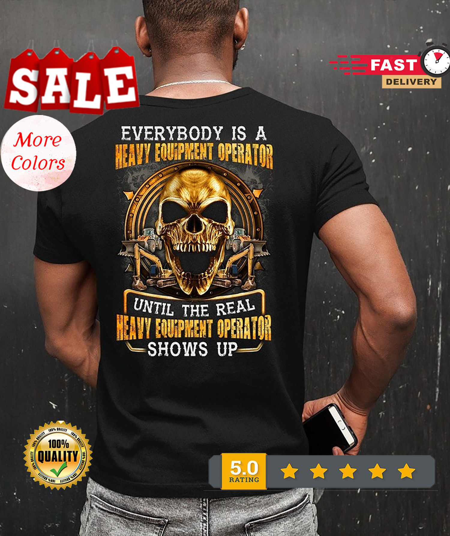 Operator T-shirt, Heavy Equipment Operator Shirt, Awesom...