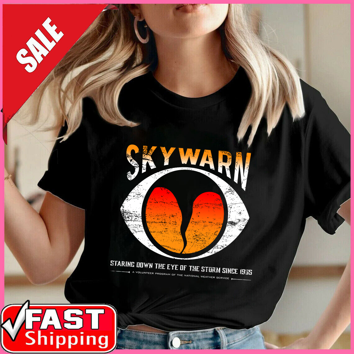 SKYWARN Storm Spotter Gift Idea Cool Style Shirt - Picture 2 of 14