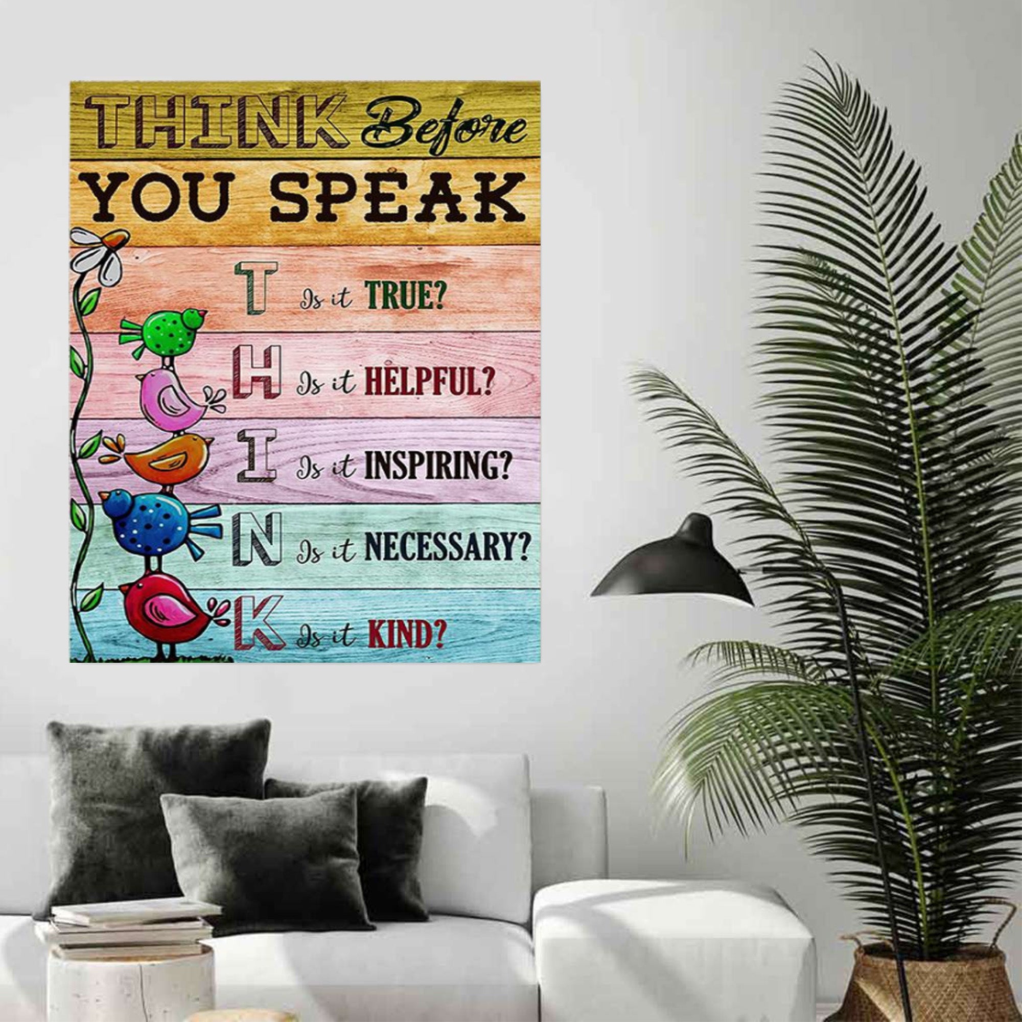 Teacher Poster - Think Before You Speak Wall Art_8210 - Picture 2 of 11