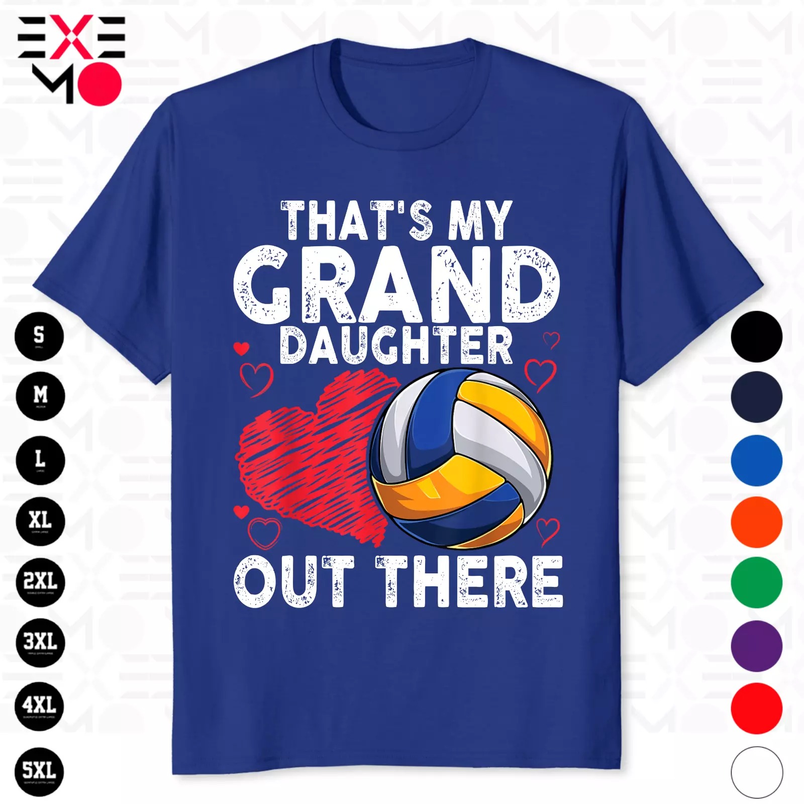 Camiseta unisex That's My Granddaughter Out There voleibol para abuela - Imagen 2 de 20