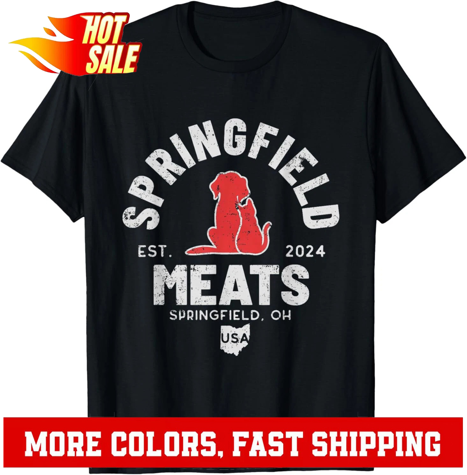 They're Eating The Dogs Springfield Ohio Election T-Shirt - Picture 2 of 20