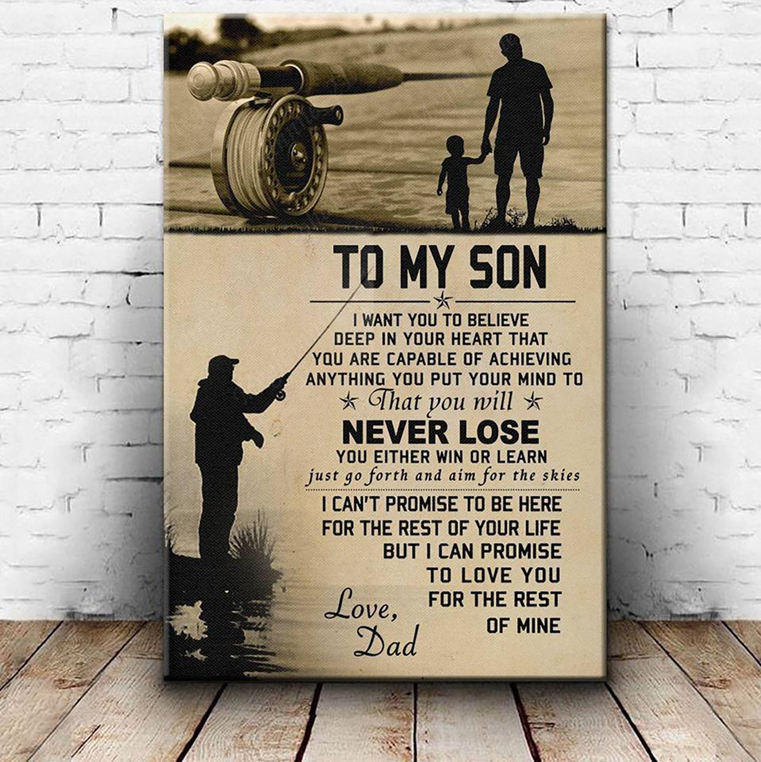 To My Son You Will Never Lose For Son From Dad Personalized , Poster Custom D…