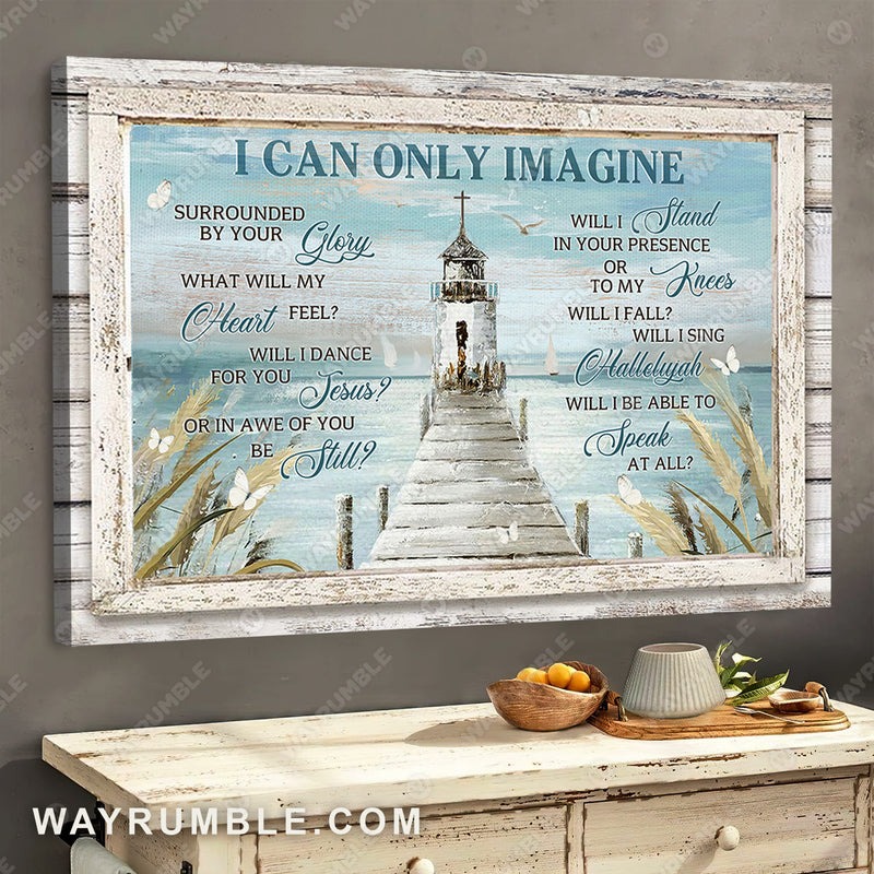 Window frame, Church Painting, Sea artwork, Beautiful life, I can only Imagin…