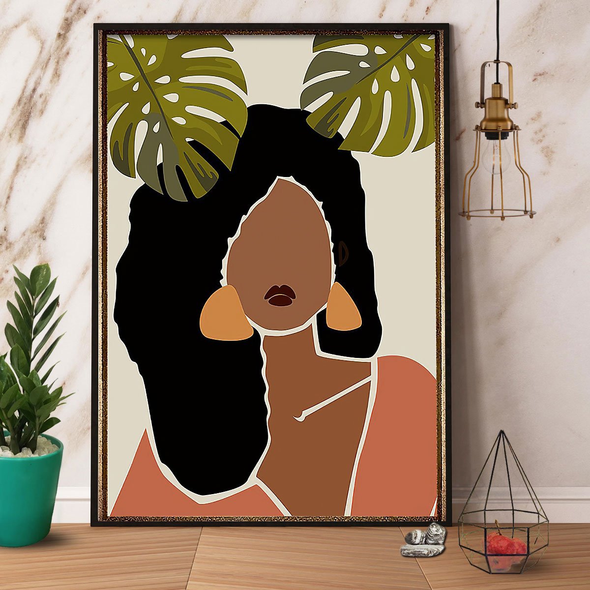 Wonder Black Girl Paper Poster No Frame Matte Wall Art Decor